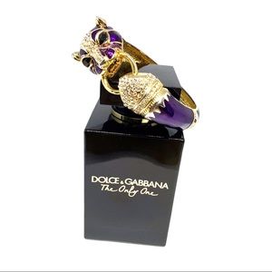 Vintage purple Panther cuff